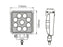 Farol de trabalho LED, 2070 Lumens, 10-30V (S.129483)