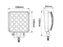 Farol de trabalho LED, 2880 Lumens, 10-30V (S.129484)