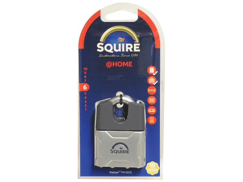 Squire P4 45CS Vulcan Padlock, Largura da estrutura em: 48mm (Classificação de segurança: 6) (S.129898)
