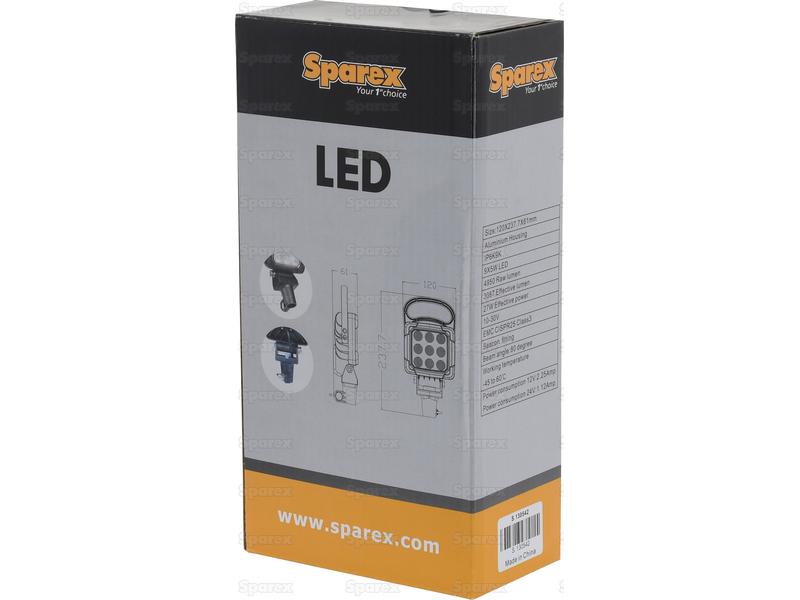 Farol de trabalho LED, 2250 Lumens, 10-30V (S.130542)