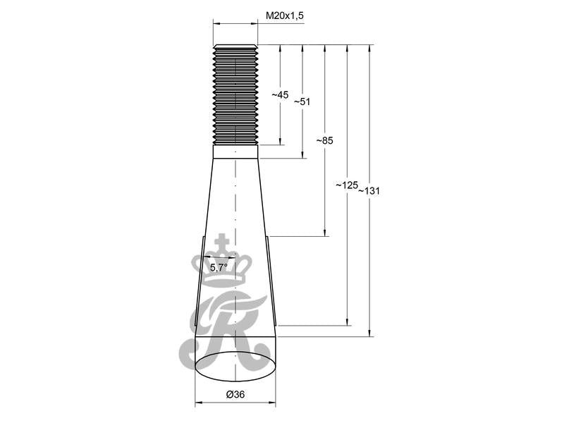 Bico - curvo M20 x 1.50 (S.130820)