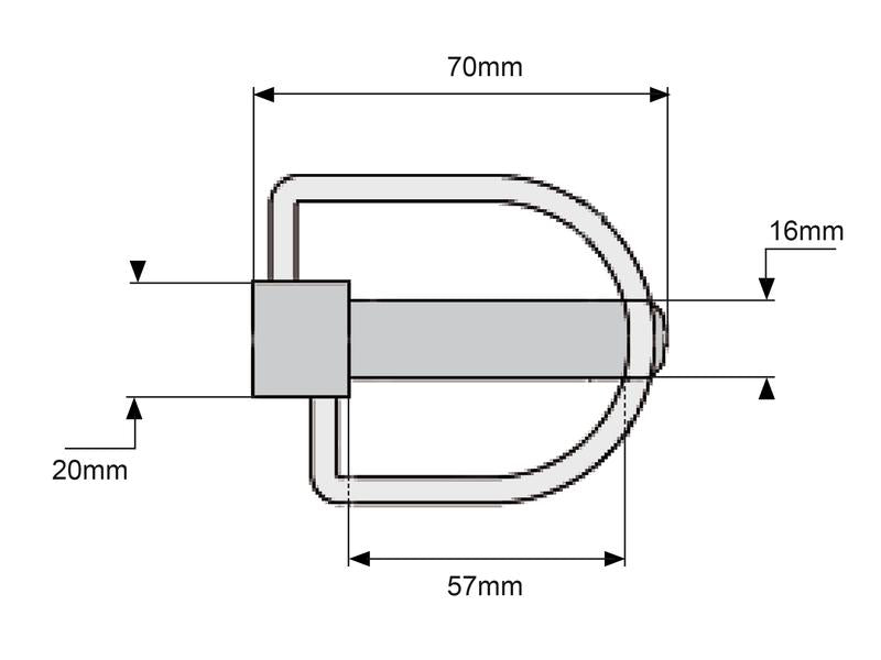 Cavilha estabilizador Ø16mm x 70mm (S.13255)