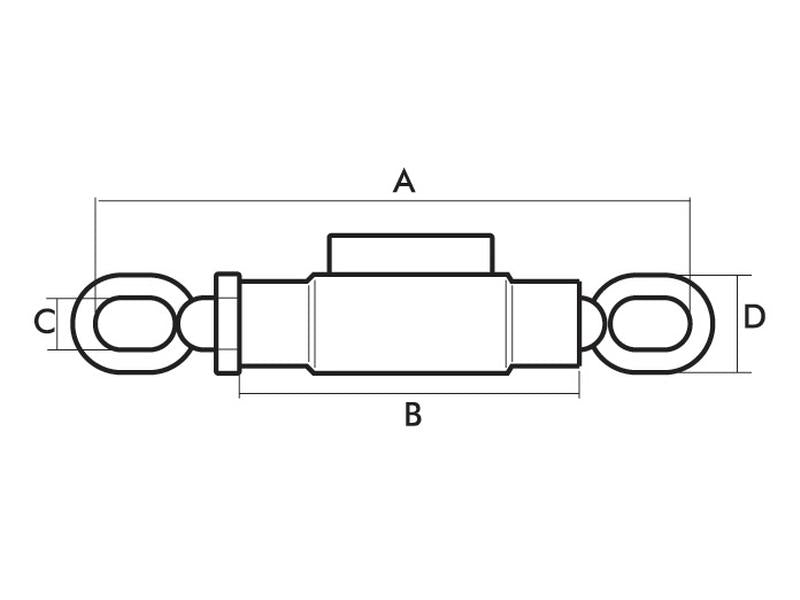 Esticador - Comprimento minimo: 244mm, Comprimento maximo: 335mm - M16 x 2.00 (S.13266)