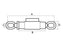 Esticador - Comprimento minimo: 273mm, Comprimento maximo: 370mm - M20 x 2.50 (S.13268)