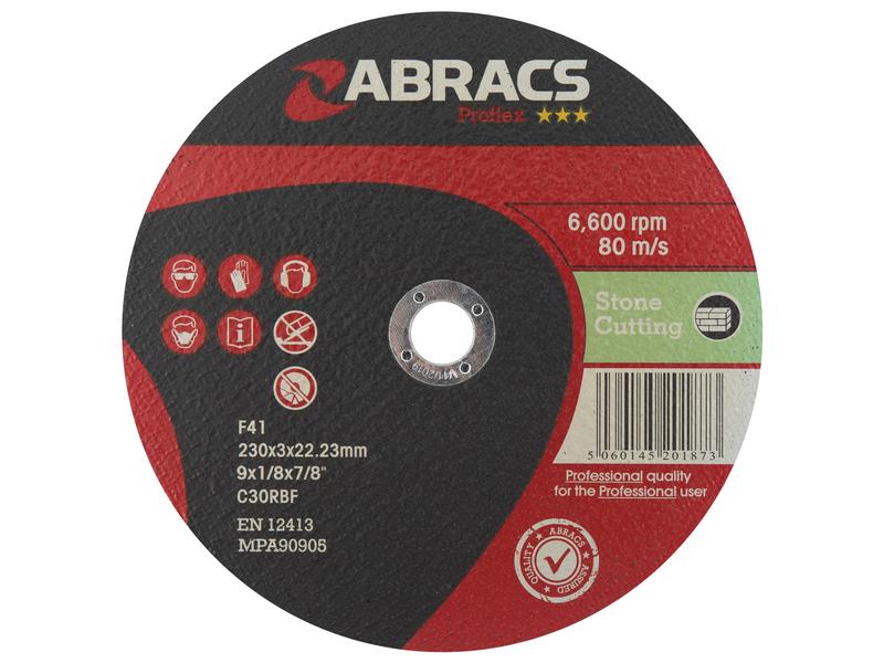 Disco chato de corte de pedra Ø230 x 3 x 22.23mm C30RBF (S.13349)