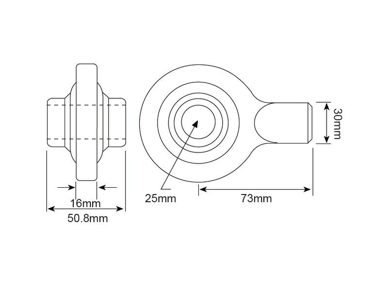 Olhal 3º ponto de soldar (Cat. 2 (Ø25mm)) (S.1336)