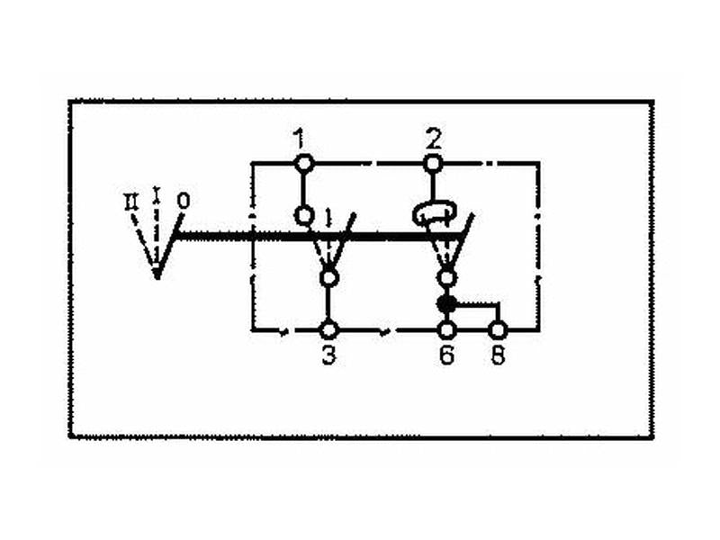 Interruptor - Universal, 3 posições (Fora/1/2) (S.13400)