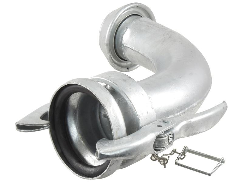 Acoplamento 90° Macho-Fêmea - 4'' (108mm) (galvanizado) (S.136634)