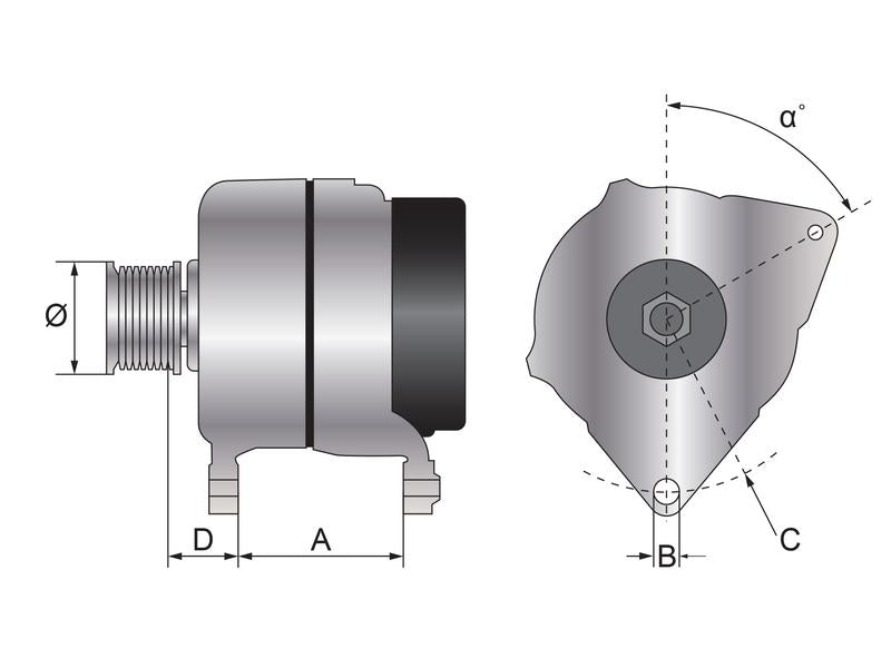 Alternador (Mahle) - 14V, 80 Amps (S.137307)