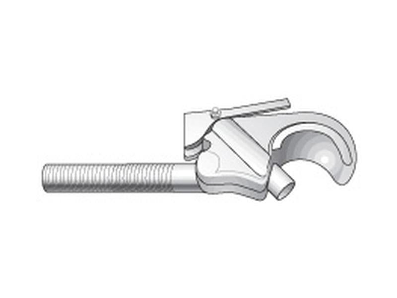 Gancho 3º ponto - Cat. 2 (Ø25mm), Tamanho da rosca: M36 x 3.00 - Dt. (S.14010)