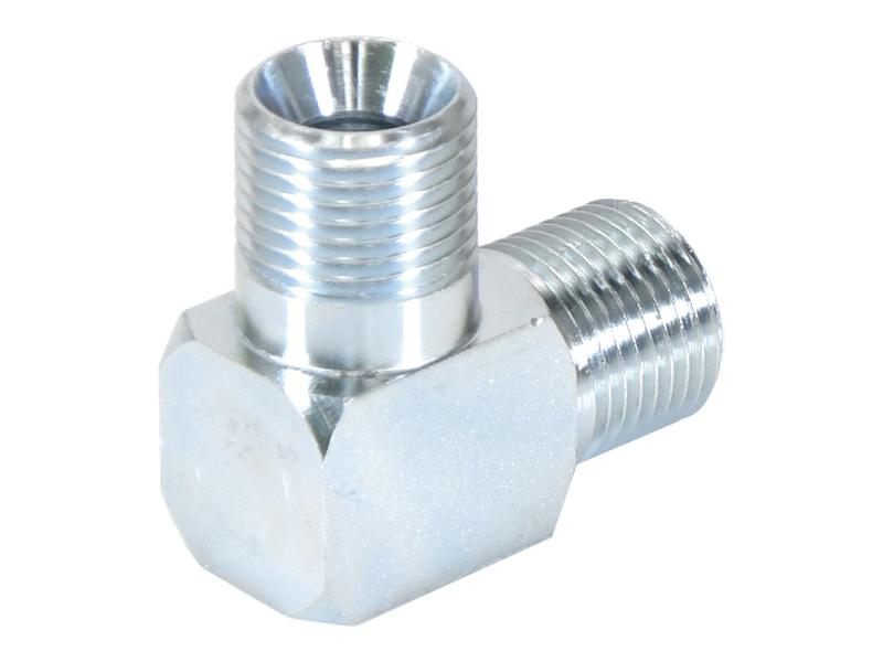 Adaptador hidráulico 1/2'' BSP Macho x 1/2'' BSP Macho 90° (S.14123)