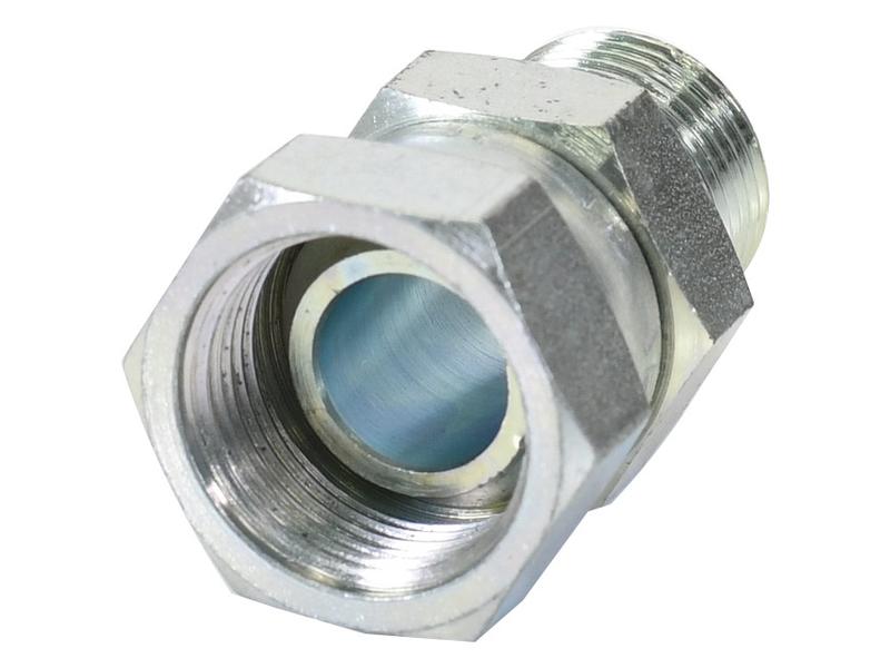 Adaptador hidráulico 5/8'' BSP Macho x 1/2'' BSP Fêmea giratória (S.14171)