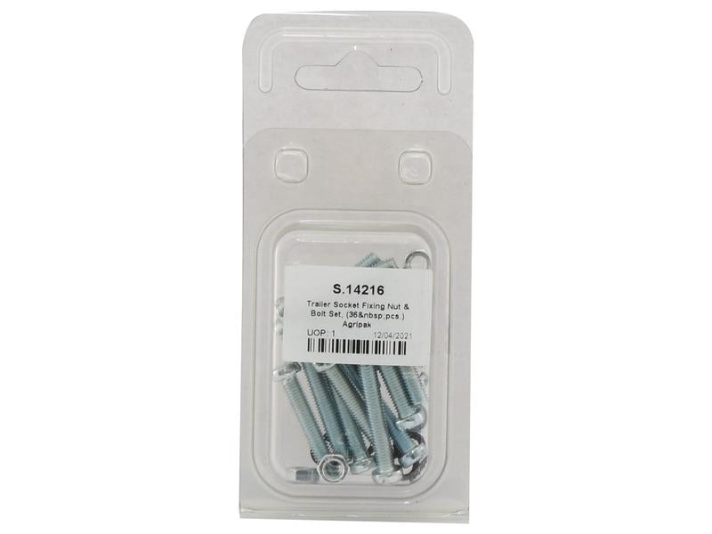 Agripak 36 un. Kit parafusos p/ chapa de matricula (S.14216)