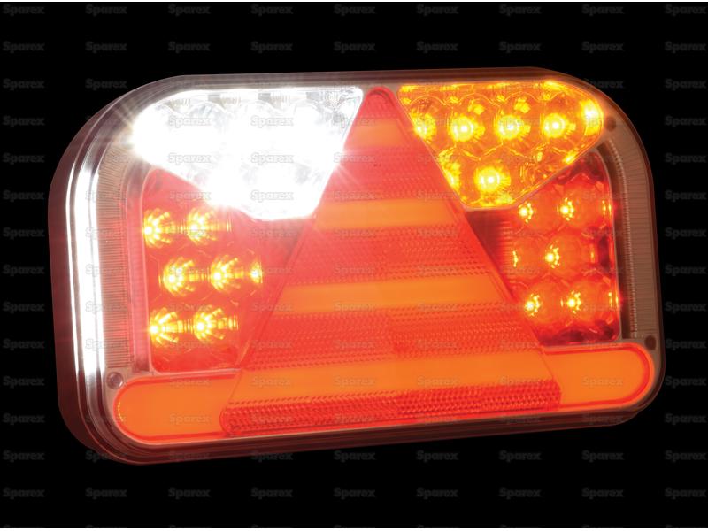 LED Farolim, Funções: 7, Travão / Traseiro / Pisca / Nevoeiro / marcha atrás / Chapa de matricula / Reflector, Dt., 12-36V (S.143045)