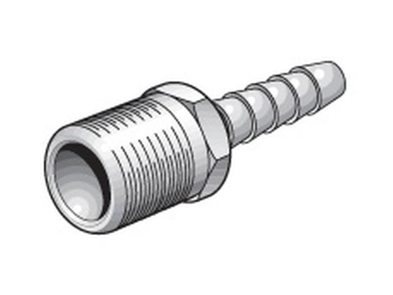 Mangueira de extremidade com diâmetro interno de 1/4'' para rosca macho BSPT com 3/8 (S.14357)