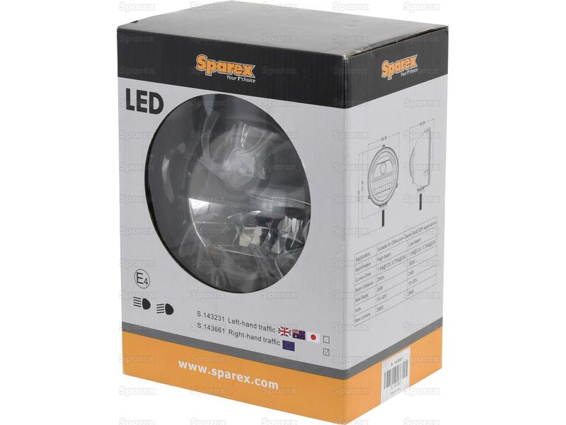 LED Farol LED, CISPR 25: Not Classified, Esq./Dt. (Dt.), 1200 - 1290 Lumens, 10-30V (S.143661)