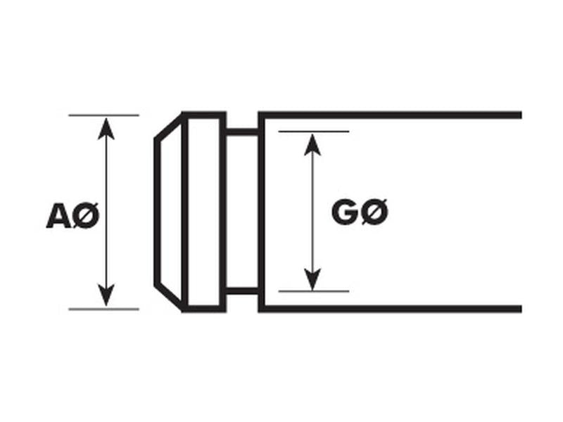 Freio Métrico E, A Ø4.5mm, B Ø3.2mm (DIN or Standard No. DIN 6799) (S.14402)