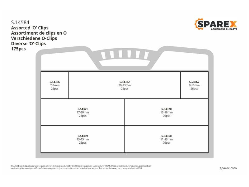 Abraçadeira, Ø7-23mm, 175 un. caixa. (S.14584)