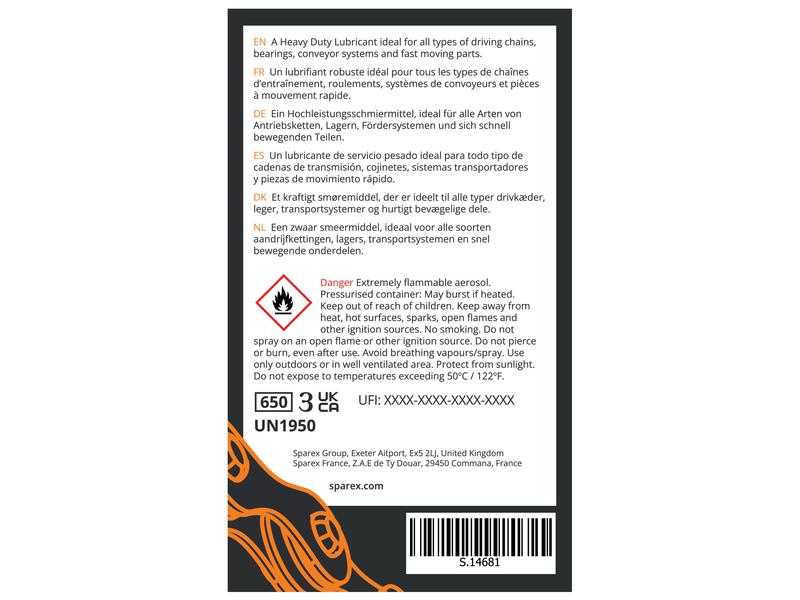 SPRAY LUBRIFICANTE CORRENTES ETC (S.14681)