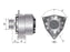 Alternador (Mahle) - 14V, 55 Amps (S.148215)