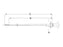 Cabo stop - Comp: 2400mm, Comprimento externo do cabo: 2000mm. (S.14838)