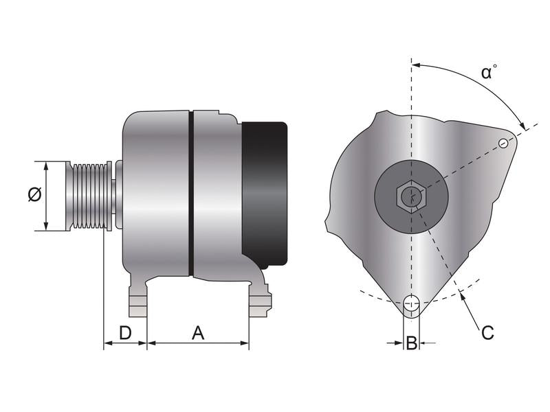 Alternador (Mahle) - 14V, 200 Amps (S.150687)