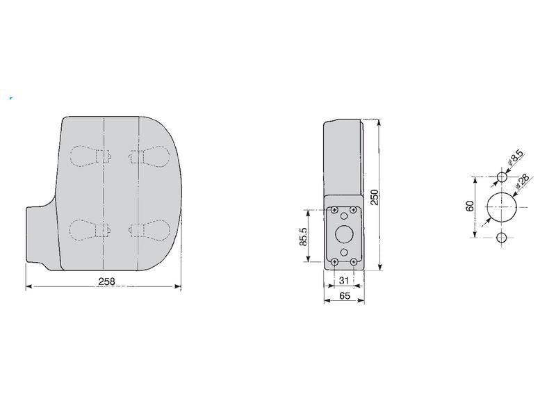 Farolim Traseiro 12/24V, Dt. Aplicavel em: 47129205 (S.151535)