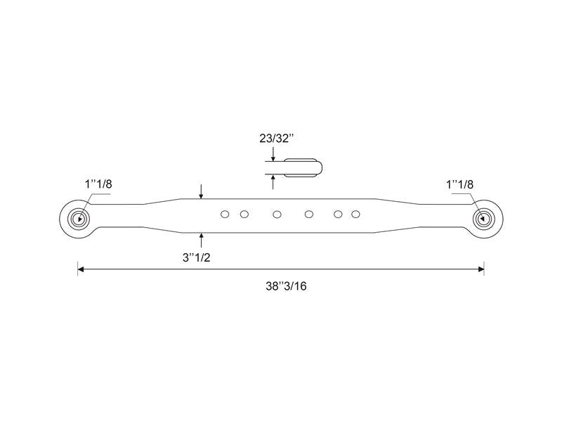 Barra - Olhal Ø 28mm - Olhal Ø 28mm - Esq./Dt. (S.15182)