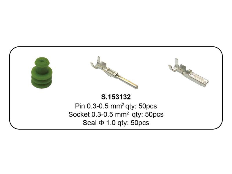 Kit conectores italianos recarga pino e vedante 200 unidades (S.153132)