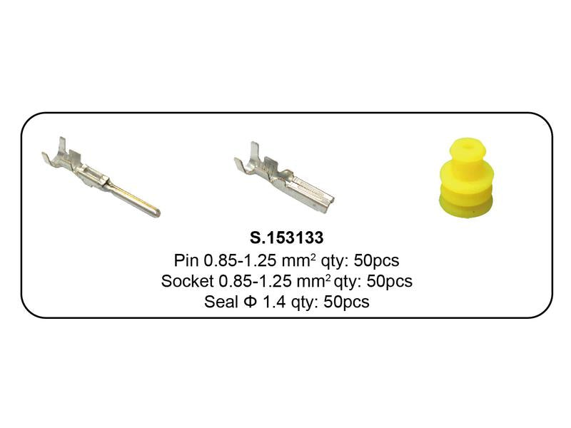 Kit conectores italianos recarga pino e vedante 200 unidades (S.153133)