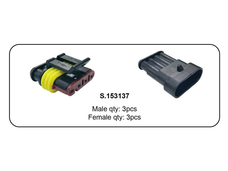 Kit conectores italianos recarga 4 polos 6 unidades (S.153137)