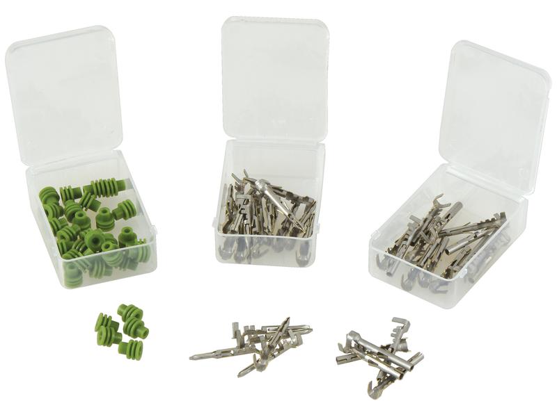 Kit terminais Delphi pino e vedante recarga 80 unidades (S.153149)