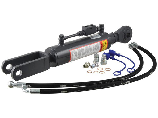 Braço Hidraulico (Fornecido com: Mangueiras) - Olhal Ø 28mm - Forquilha Furo Ø 28mm - Comprimento minimo: 680mm, Diametro interno Cilindro: 80mm. (S.153741)