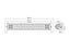 LED Barra plano, 610mm, 7200 Lumens, 10-30V (S.162197)