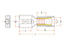 Agripak 25 un. Terminal 9.5mm, Amarela (S.163576)