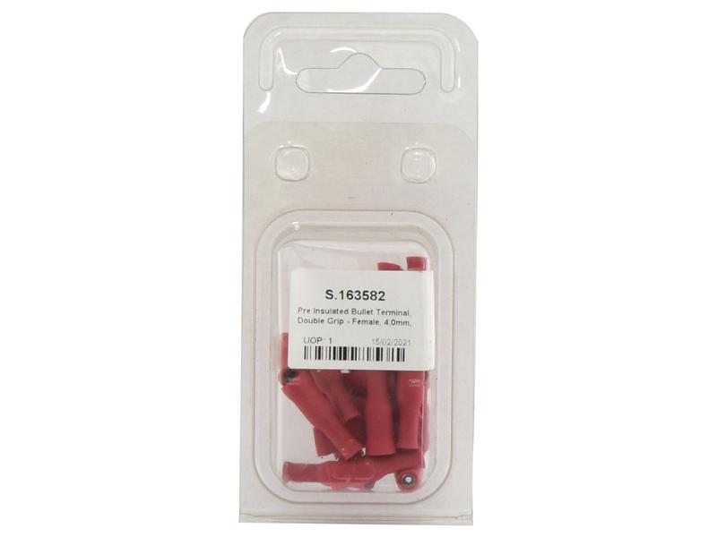 Agripak 25 un. Term. pré-isolado - Fêmea, 4.0mm, Vermelho (S.163582)