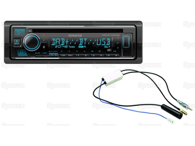 Rádio Stereo - KENWOOD (KDCBT740DAB+DABSplitter, KDC-BT740ANT5) (S.163659)