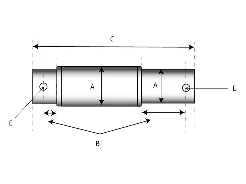 Cavilha - Categoria dupla 22 - 28 - 22mm Cat.1/2 (Ø22/28mm) Reforçado (S.164535)