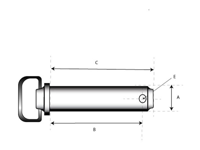 Cavilha de Engate com corrente 38x190mm Reforçado (S.164549)