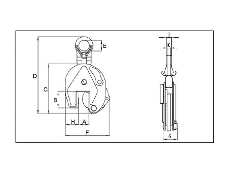 Unidade de grampo para elevação - Vertical Lifting (S.164987)