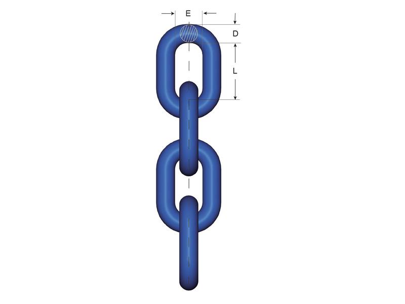Gancho de segurança para fundas com corrente GrabiQ - Número de pernas: 2, Comprimento: 3M, Carga de trabalho segura: 3.5T (S.165016)