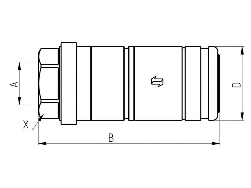 Valvula Fêmea 1/2'' BSP (S.166037)