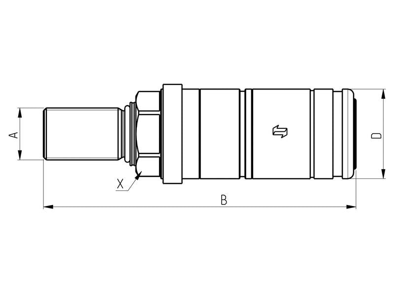 Valvula Fêmea 3/8'' BSP (S.166045)