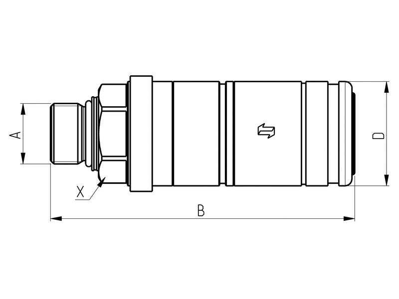 Valvula Fêmea M22 x 1.50 (S.166050)