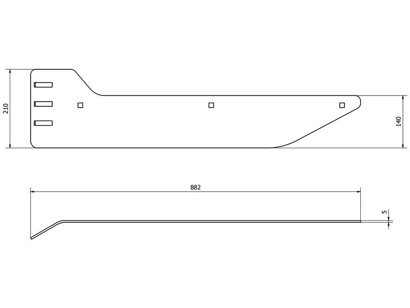 Placa de fixação - Esq. Aplicavel em: K2602010 (S.166148)