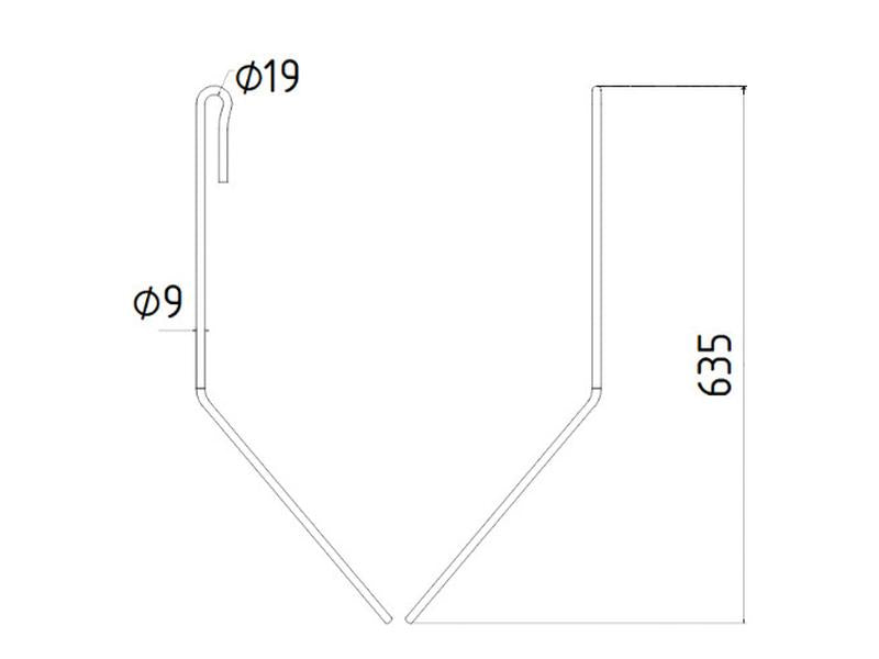 Mola - Ø9mm, Comp: 635mm Aplicavel em: 952459 (S.166707)