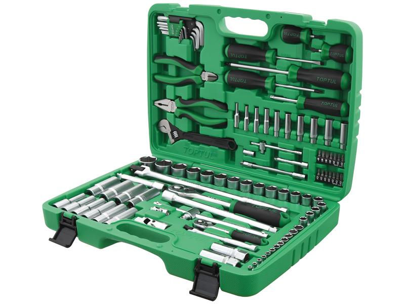 Jogo de ferramentas de 1/4'' e 1/2'' (97 un.) (S.166753)