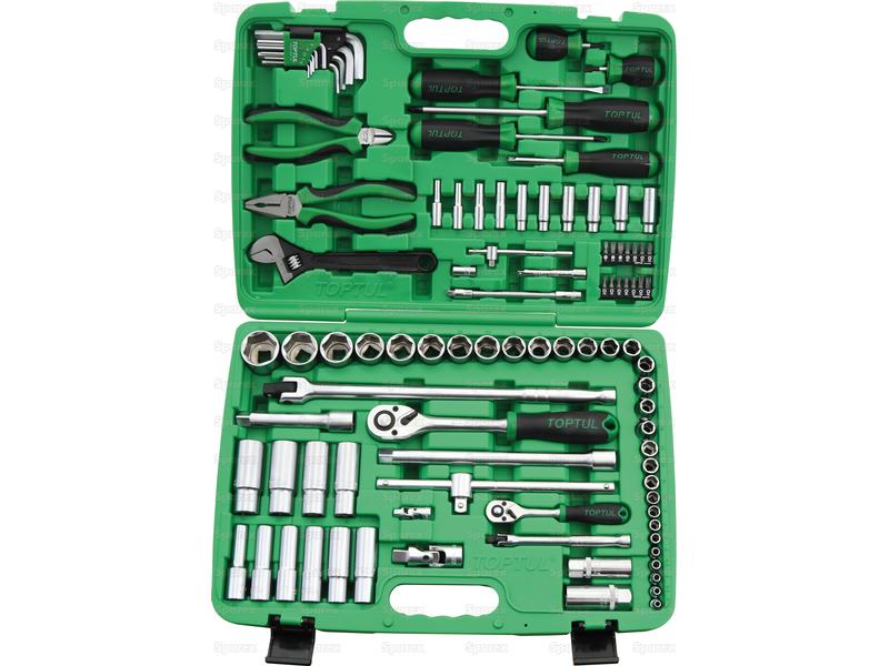 Jogo de ferramentas de 1/4'' e 1/2'' (97 un.) (S.166753)