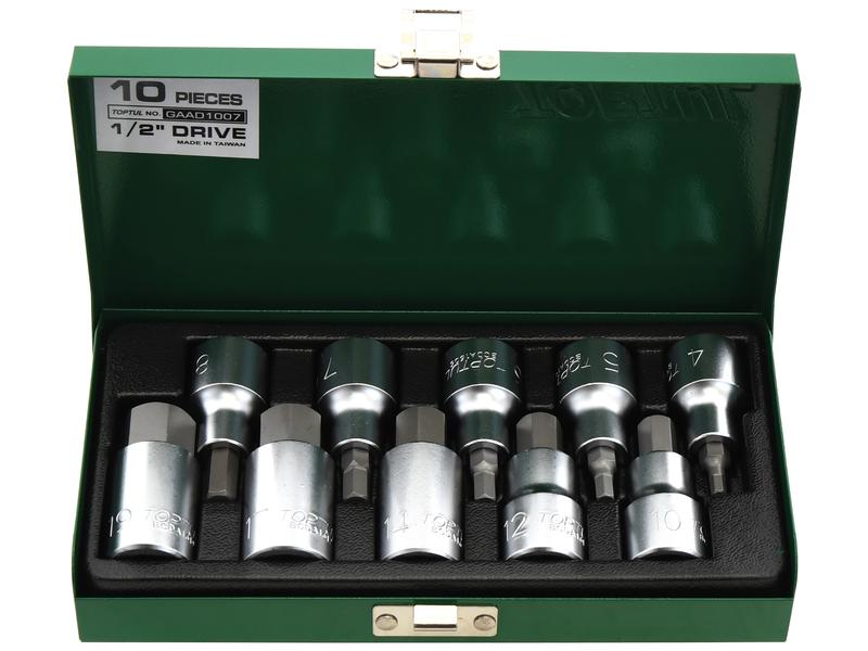 Jogo de Bits sextavados 1/2'' (10 un.) (S.166760)