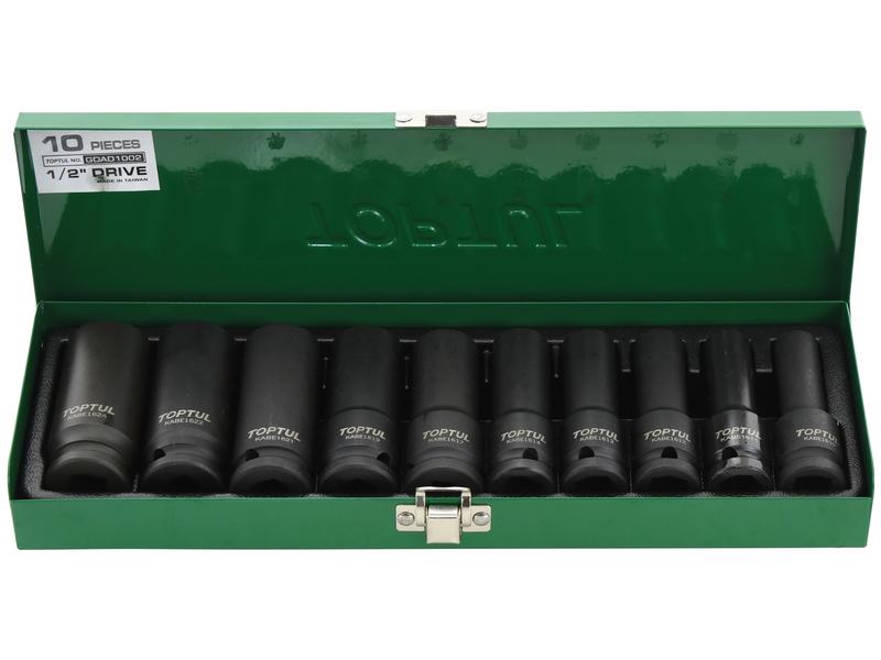 Jogo de chaves caixa longa de impacto 1/2'' (10 un.) (S.166781)